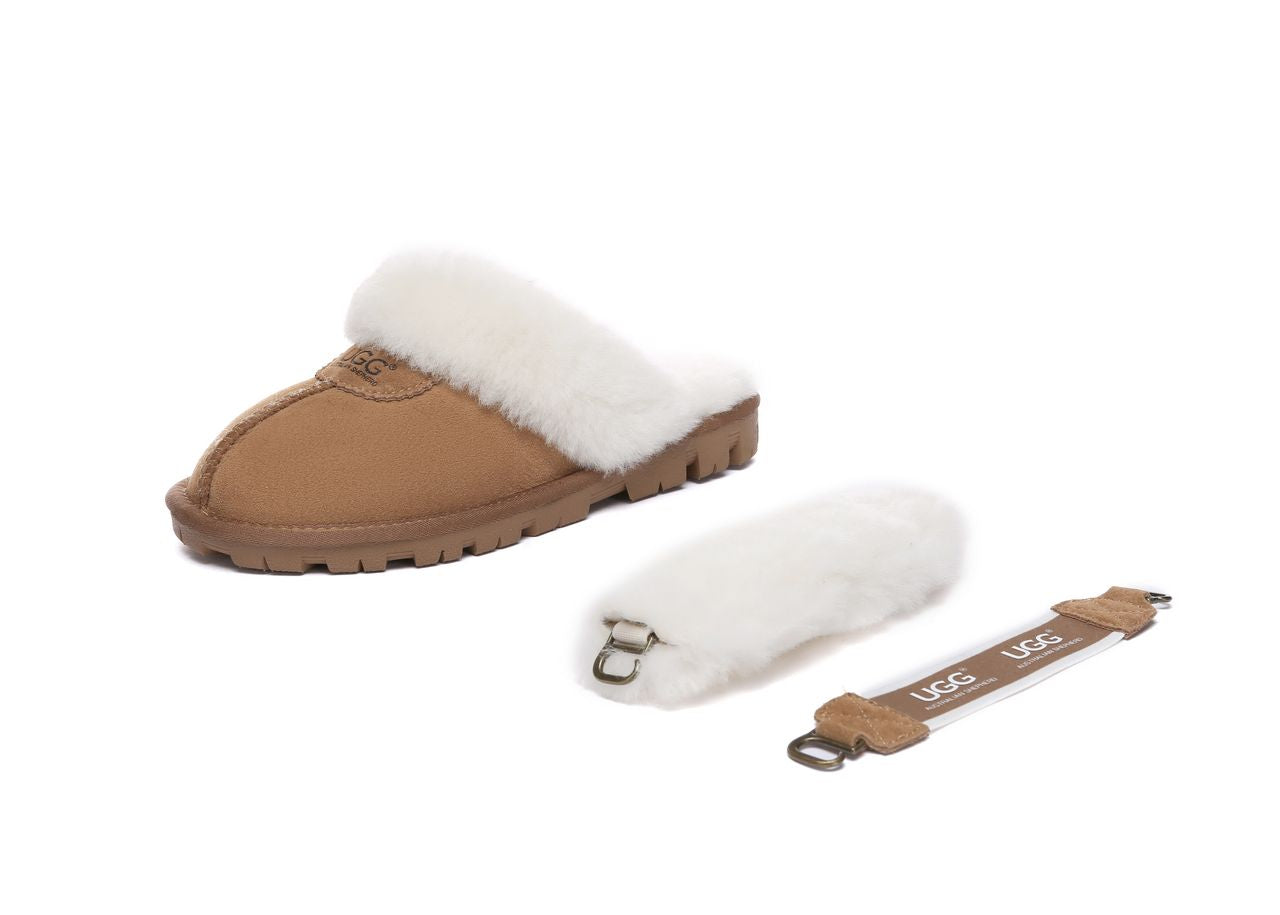 AS UGG Fluffy Slipper(2 Removable Straps)- 플러피 어그슬리퍼