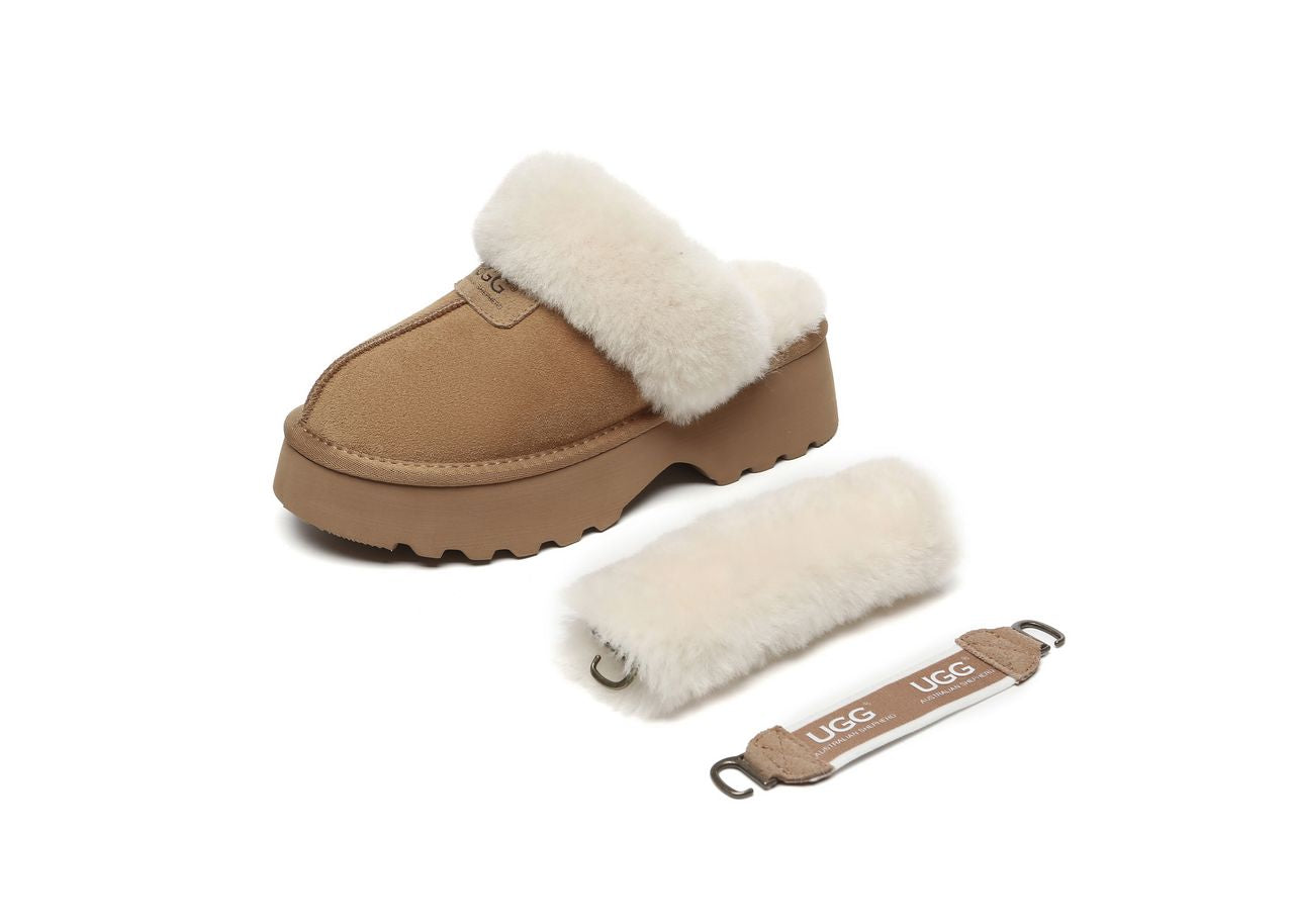 AS UGG Muna Platform Slippers(2 Removable Bands)- 무나 플랫폼 어그슬리퍼(탈부착밴드 2개증정)