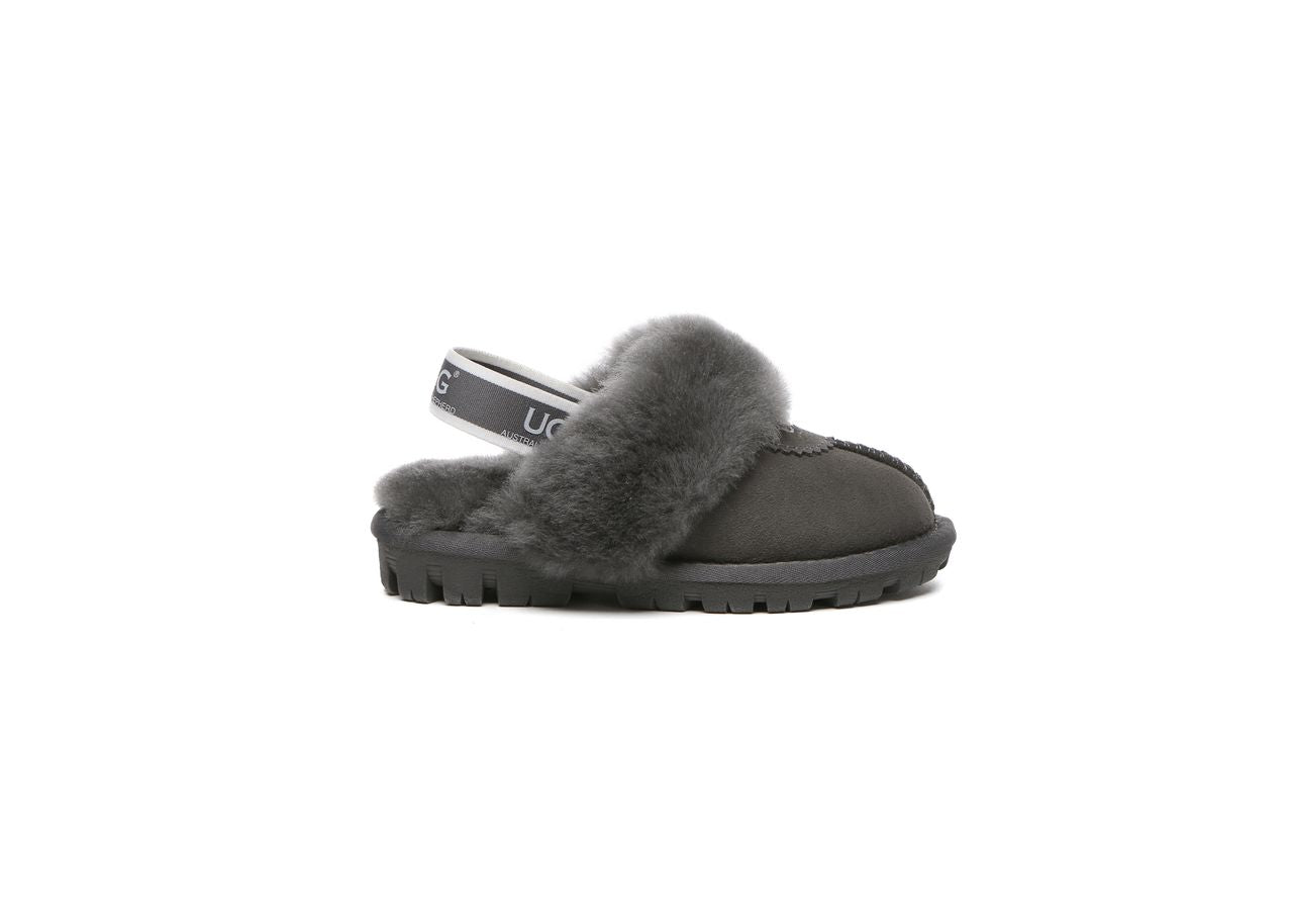 AS UGG Waffle Kids Slippers- 와플 키즈 슬리