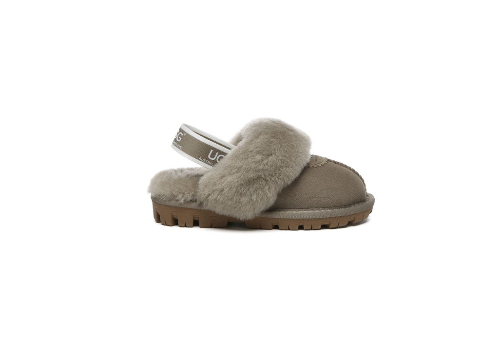 AS UGG Waffle Kids Slippers- 와플 키즈 슬리