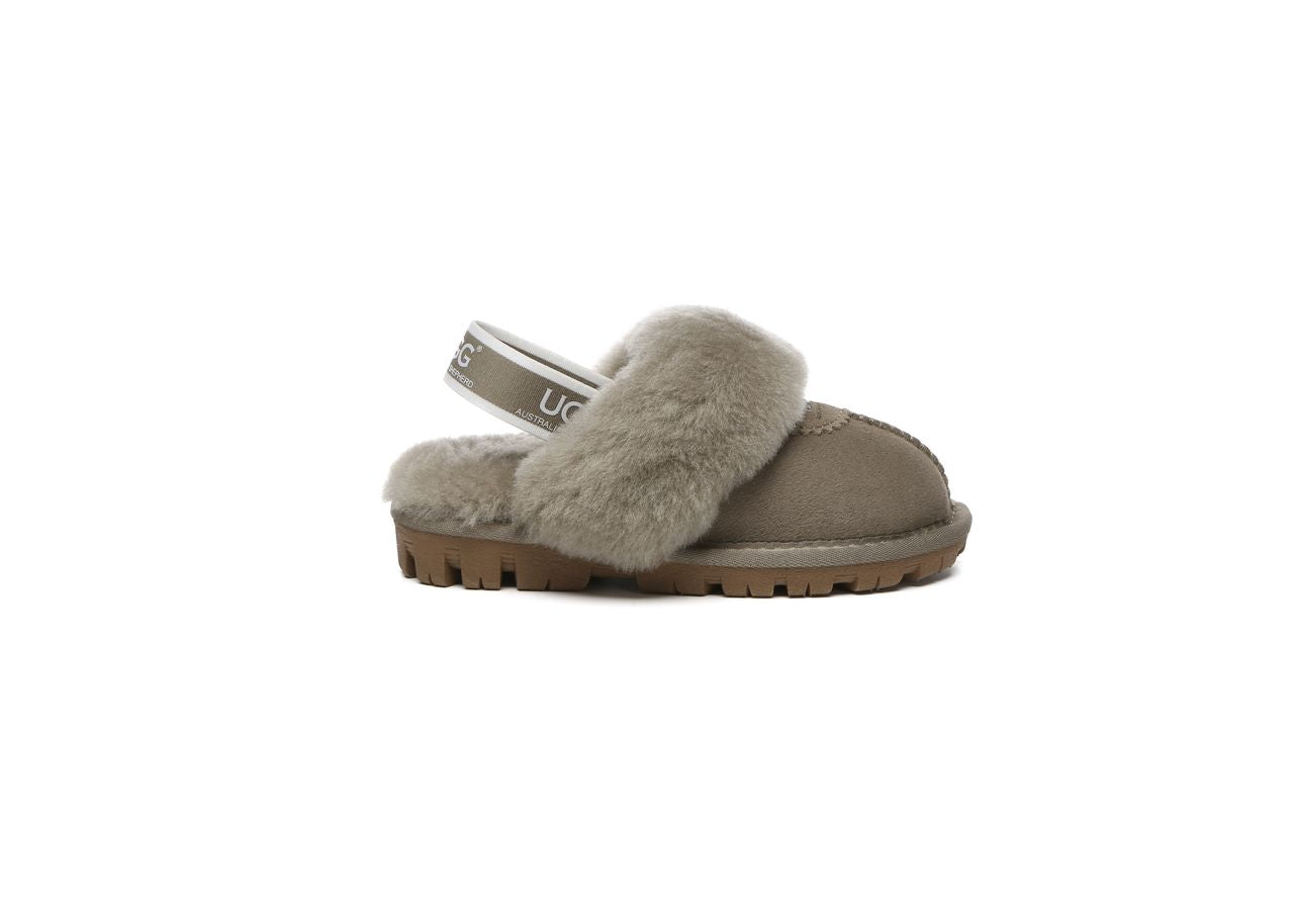 AS UGG Waffle Kids Slippers- 와플 키즈 슬리