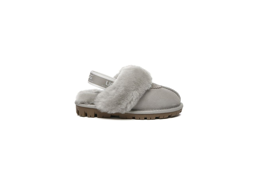 AS UGG Waffle Kids Slippers- 와플 키즈 슬리